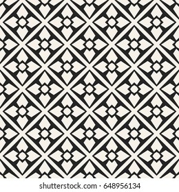 Abstract concept vector monochrome geometric pattern. Black and white minimal background. Creative illustration template. Seamless stylish texture. For wallpaper, surface, web design, textile, decor.