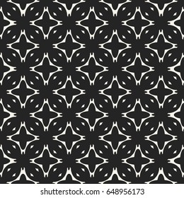 Abstract concept vector monochrome geometric pattern. Black and white minimal background. Creative illustration template. Seamless stylish texture. For wallpaper, surface, web design, textile, decor.