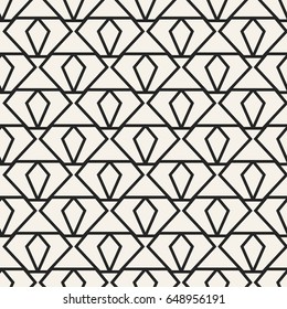 Abstract concept vector monochrome geometric pattern. Black and white minimal background. Creative illustration template. Seamless stylish texture. For wallpaper, surface, web design, textile, decor.