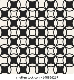 Abstract concept vector monochrome geometric pattern. Black and white minimal background. Creative illustration template. Seamless stylish texture. For wallpaper, surface, web design, textile, decor.