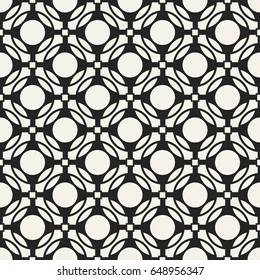 Abstract concept vector monochrome geometric pattern. Black and white minimal background. Creative illustration template. Seamless stylish texture. For wallpaper, surface, web design, textile, decor.