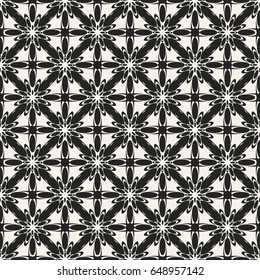 Abstract concept vector monochrome geometric pattern. Black and white minimal background. Creative illustration template. Seamless stylish texture. For wallpaper, surface, web design, textile, decor.