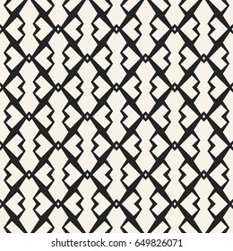 Abstract concept vector monochrome geometric pattern. Black and white minimal background. Creative illustration template. Seamless stylish texture. For wallpaper, surface, web design, textile, decor.