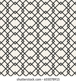 Abstract concept vector monochrome geometric pattern. Black and white minimal background. Creative illustration template. Seamless stylish texture. For wallpaper, surface, web design, textile, decor.