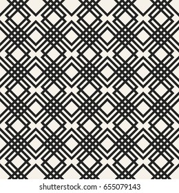 Abstract concept vector monochrome geometric pattern. Black and white minimal background. Creative illustration template. Seamless stylish texture. For wallpaper, surface, web design, textile, decor.