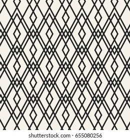 Abstract concept vector monochrome geometric pattern. Black and white minimal background. Creative illustration template. Seamless stylish texture. For wallpaper, surface, web design, textile, decor.
