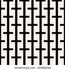 Abstract concept vector monochrome geometric pattern. Black and white minimal background. Creative illustration template. Seamless stylish texture. For wallpaper, surface, web design, textile, decor.