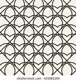 Abstract concept vector monochrome geometric pattern. Black and white minimal background. Creative illustration template. Seamless stylish texture. For wallpaper, surface, web design, textile, decor.