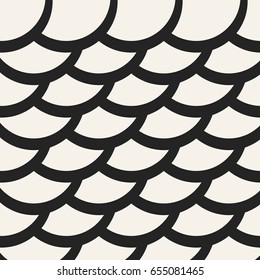 Abstract concept vector monochrome geometric pattern. Black and white minimal background. Creative illustration template. Seamless stylish texture. For wallpaper, surface, web design, textile, decor.