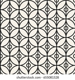 Abstract concept vector monochrome geometric pattern. Black and white minimal background. Creative illustration template. Seamless stylish texture. For wallpaper, surface, web design, textile, decor.