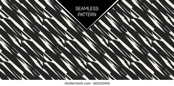 Abstract concept vector monochrome geometric pattern. Black and white minimal background. Creative illustration template. Seamless stylish texture. For wallpaper, surface, web design, textile, decor