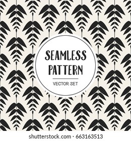 Abstract concept vector monochrome geometric pattern. Black and white minimal background. Creative illustration template. Seamless stylish texture. For wallpaper, surface, web design, textile, decor
