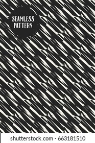 Abstract concept vector monochrome geometric pattern. Black and white minimal background. Creative illustration template. Seamless stylish texture. For wallpaper, surface, web design, textile, decor