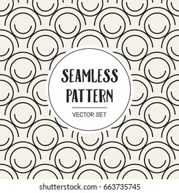 Abstract concept vector monochrome geometric pattern. Black and white minimal background. Creative illustration template. Seamless stylish texture. For wallpaper, surface, web design, textile, decor