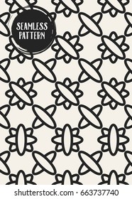 Abstract concept vector monochrome geometric pattern. Black and white minimal background. Creative illustration template. Seamless stylish texture. For wallpaper, surface, web design, textile, decor
