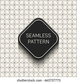 Abstract concept vector monochrome geometric pattern. Black and white minimal background. Creative illustration template. Seamless stylish texture. For wallpaper, surface, web design, textile, decor