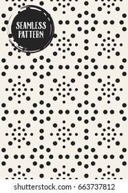 Abstract concept vector monochrome geometric pattern. Black and white minimal background. Creative illustration template. Seamless stylish texture. For wallpaper, surface, web design, textile, decor