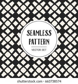 Abstract concept vector monochrome geometric pattern. Black and white minimal background. Creative illustration template. Seamless stylish texture. For wallpaper, surface, web design, textile, decor