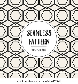Abstract concept vector monochrome geometric pattern. Black and white minimal background. Creative illustration template. Seamless stylish texture. For wallpaper, surface, web design, textile, decor