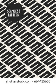 Abstract concept vector monochrome geometric pattern. Black and white minimal background. Creative illustration template. Seamless stylish texture. For wallpaper, surface, web design, textile, decor