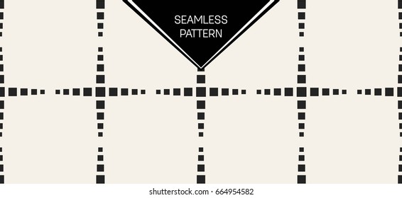Abstract concept vector monochrome geometric pattern. Black and white minimal background. Creative illustration template. Seamless stylish texture. For wallpaper, surface, web design, textile, decor