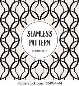Abstract concept vector monochrome geometric pattern. Black and white minimal background. Creative illustration template. Seamless stylish texture. For wallpaper, surface, web design, textile, decor
