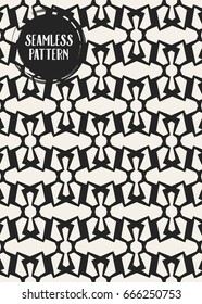 Abstract concept vector monochrome geometric pattern. Black and white minimal background. Creative illustration template. Seamless stylish texture. For wallpaper, surface, web design, textile, decor