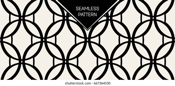 Abstract concept vector monochrome geometric pattern. Black and white minimal background. Creative illustration template. Seamless stylish texture. For wallpaper, surface, web design, textile, decor