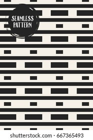 Abstract concept vector monochrome geometric pattern. Black and white minimal background. Creative illustration template. Seamless stylish texture. For wallpaper, surface, web design, textile, decor