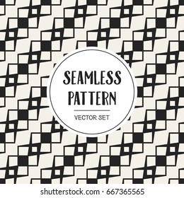 Abstract concept vector monochrome geometric pattern. Black and white minimal background. Creative illustration template. Seamless stylish texture. For wallpaper, surface, web design, textile, decor
