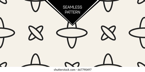 Abstract concept vector monochrome geometric pattern. Black and white minimal background. Creative illustration template. Seamless stylish texture. For wallpaper, surface, web design, textile, decor