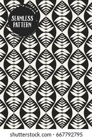 Abstract concept vector monochrome geometric pattern. Black and white minimal background. Creative illustration template. Seamless stylish texture. For wallpaper, surface, web design, textile, decor
