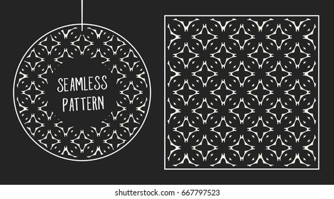 Abstract concept vector monochrome geometric pattern. Black and white minimal background. Creative illustration template. Seamless stylish texture. For wallpaper, surface, web design, textile, decor