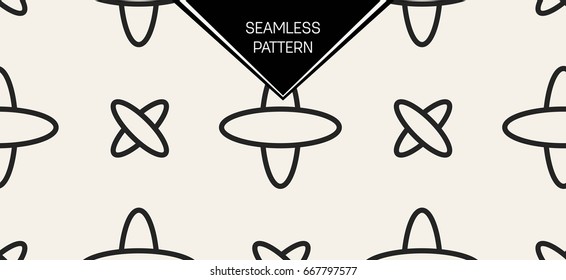 Abstract concept vector monochrome geometric pattern. Black and white minimal background. Creative illustration template. Seamless stylish texture. For wallpaper, surface, web design, textile, decor