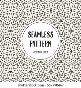 Abstract concept vector monochrome geometric pattern. Black and white minimal background. Creative illustration template. Seamless stylish texture. For wallpaper, surface, web design, textile, decor