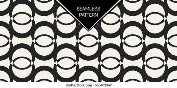 Abstract concept vector monochrome geometric pattern. Black and white minimal background. Creative illustration template. Seamless stylish texture. For wallpaper, surface, web design, textile, decor