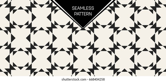 Abstract concept vector monochrome geometric pattern. Black and white minimal background. Creative illustration template. Seamless stylish texture. For wallpaper, surface, web design, textile, decor