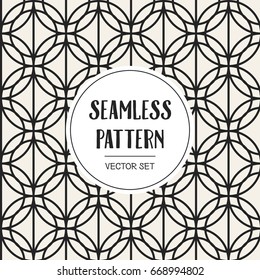 Abstract concept vector monochrome geometric pattern. Black and white minimal background. Creative illustration template. Seamless stylish texture. For wallpaper, surface, web design, textile, decor