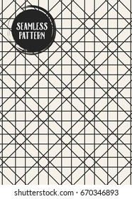 Abstract concept vector monochrome geometric pattern. Black and white minimal background. Creative illustration template. Seamless stylish texture. For wallpaper, surface, web design, textile, decor