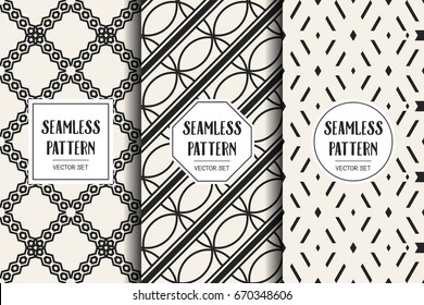 Abstract concept vector monochrome geometric pattern. Black and white minimal background. Creative illustration template. Seamless stylish texture. For wallpaper, surface, web design, textile, decor