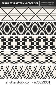 Abstract concept vector monochrome geometric pattern. Black and white minimal background. Creative illustration template. Seamless stylish texture. For wallpaper, surface, web design, textile, decor