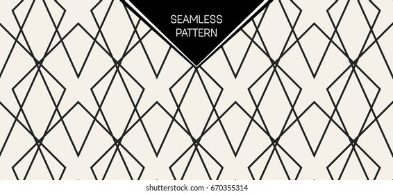 Abstract concept vector monochrome geometric pattern. Black and white minimal background. Creative illustration template. Seamless stylish texture. For wallpaper, surface, web design, textile, decor