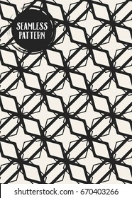 Abstract concept vector monochrome geometric pattern. Black and white minimal background. Creative illustration template. Seamless stylish texture. For wallpaper, surface, web design, textile, decor