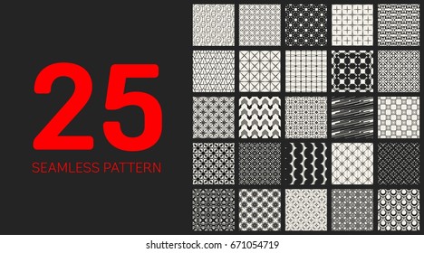 Abstract concept vector monochrome geometric pattern. Black and white minimal background. Creative illustration template. Seamless stylish texture. For wallpaper, surface, web design, textile, decor