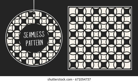 Abstract concept vector monochrome geometric pattern. Black and white minimal background. Creative illustration template. Seamless stylish texture. For wallpaper, surface, web design, textile, decor