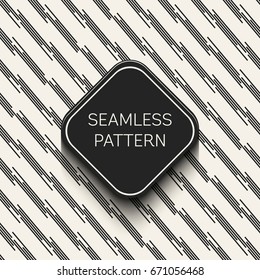 Abstract concept vector monochrome geometric pattern. Black and white minimal background. Creative illustration template. Seamless stylish texture. For wallpaper, surface, web design, textile, decor