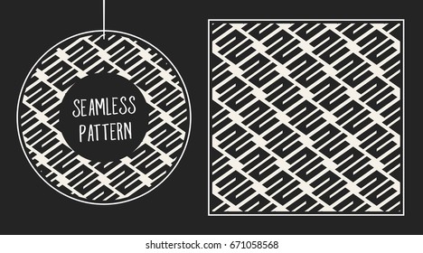 Abstract concept vector monochrome geometric pattern. Black and white minimal background. Creative illustration template. Seamless stylish texture. For wallpaper, surface, web design, textile, decor