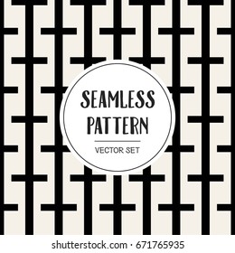 Abstract concept vector monochrome geometric pattern. Black and white minimal background. Creative illustration template. Seamless stylish texture. For wallpaper, surface, web design, textile, decor