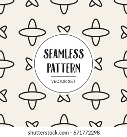 Abstract concept vector monochrome geometric pattern. Black and white minimal background. Creative illustration template. Seamless stylish texture. For wallpaper, surface, web design, textile, decor