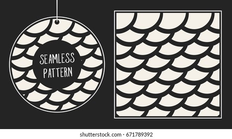 Abstract concept vector monochrome geometric pattern. Black and white minimal background. Creative illustration template. Seamless stylish texture. For wallpaper, surface, web design, textile, decor